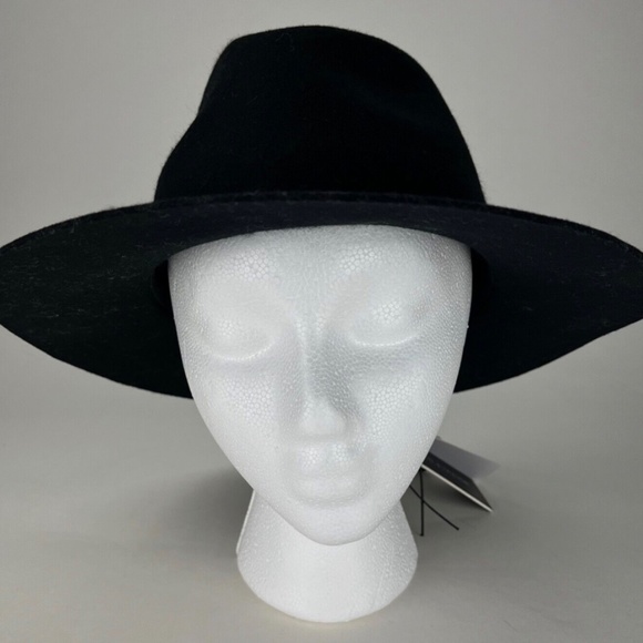 Women\'s Morgan & Taylor Taelyn 100% Australian Wool Felt Fedora Hat Black NEW main image 5